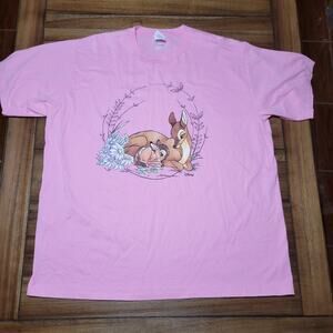 Disney Bambi Pink Tee (Port & Co) - Size 2XL